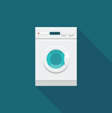 Color icon washing machine Stock Illustration