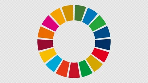 Color images of SDGs on transparent back... | Stock Video | Pond5