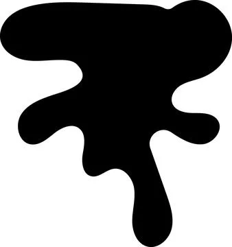 Color ink blots. Colored splashes of paint set. vector illustrations 库存插图