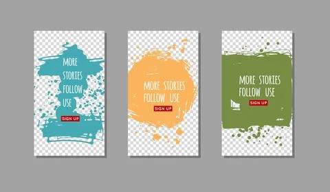 Color ink brush stroke on white background. Stock Illustration