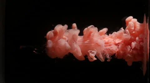 Color ink cloud under water 库存影片 64093674