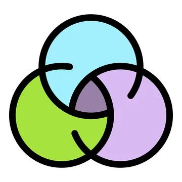 Color ink icon vector flat Stock Illustration