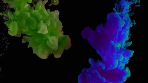Color ink splash Stock Footage 172249341