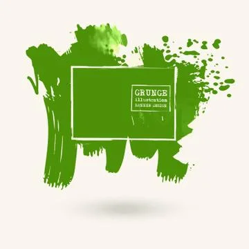 Color ink spots, white background Stock Illustration