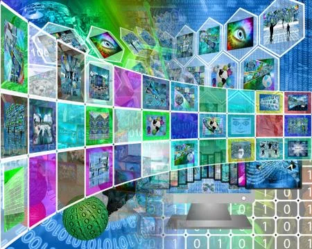 Color interface 스톡 일러스트