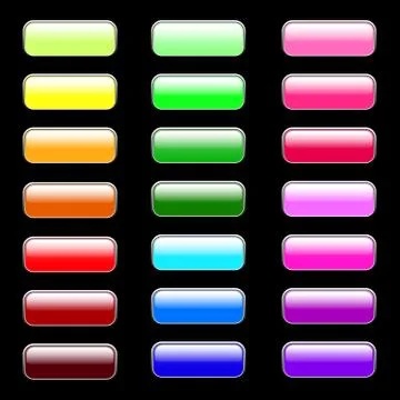 Color internet buttons Stock Illustration