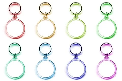 Color keychains Stock Photos