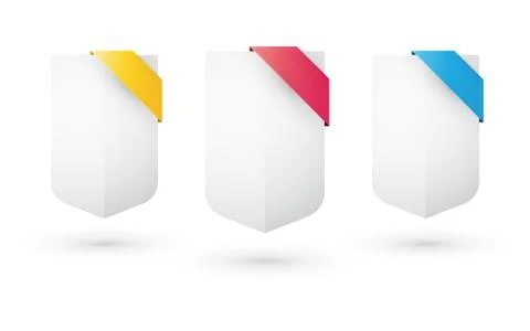 Color label empty sign Illustrazione stock