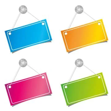 Color labels Stock Illustration