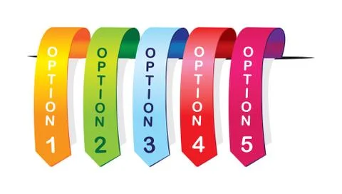 Color labels Stock Illustration