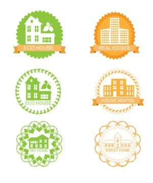 Color labels set Stock Illustration