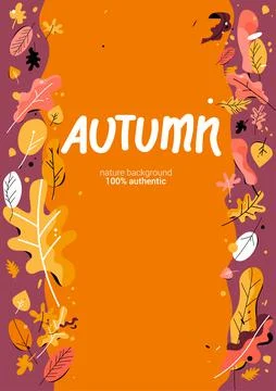 Color leaves template Stock Illustration