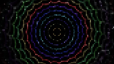 Color LED spider web Stock Footage 80037534