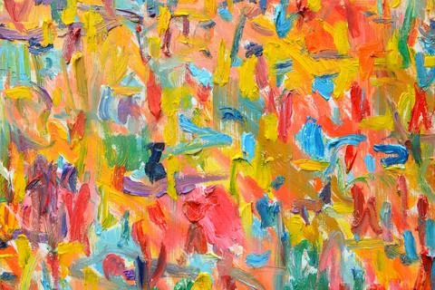 Color of lifes. Expressionist mood, texture Brush paint drawn vivid colorfu.. Stock Illustration