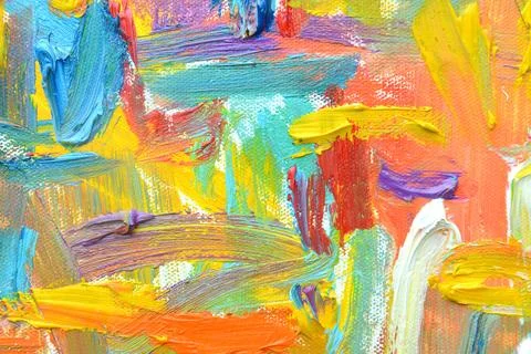 Color of lifes. Expressionist mood, texture Brush paint drawn vivid colorfu.. Stock Illustration
