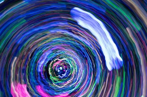 Color light cycle lines, background, light trail. Stock Photos