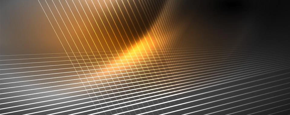 Color light with lines, outer space background, bright rays Stock Illustration