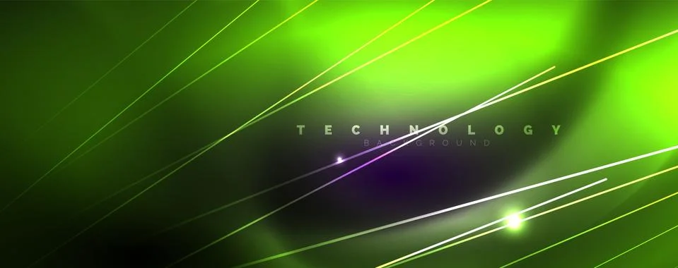Color light with lines, outer space background, bright rays イラスト素材