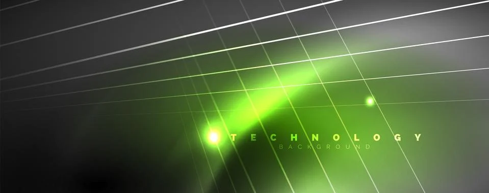 Color light with lines, outer space background, bright rays Illustrazione stock