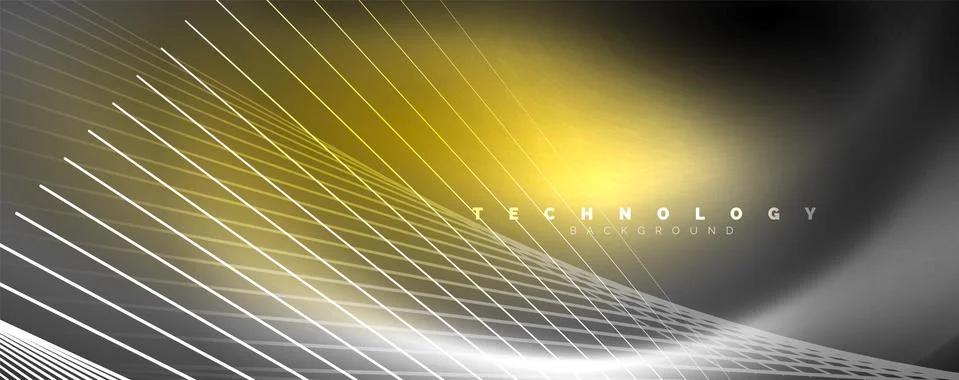 Color light with lines, outer space background, bright rays Illustrazione stock