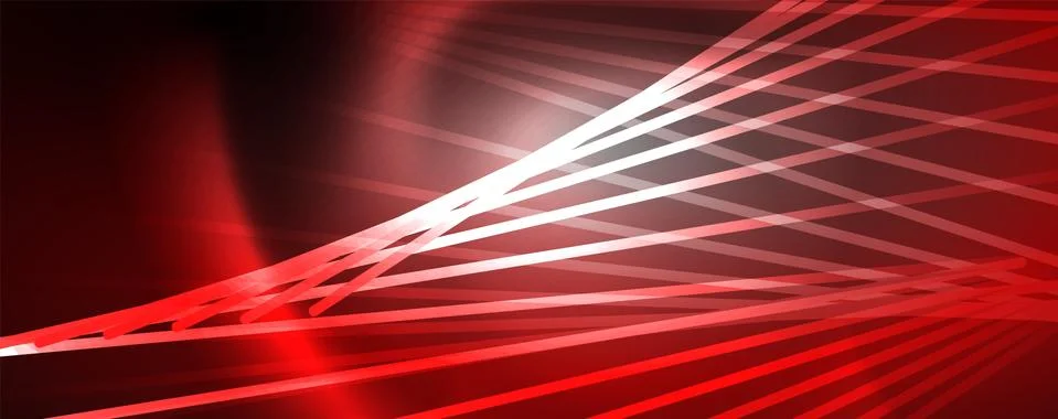 Color light with lines, outer space background, bright rays Stock Illustration