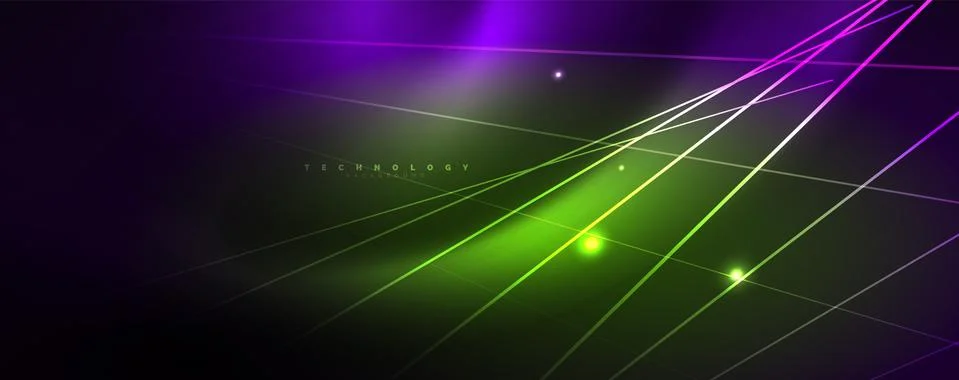 Color light with lines, outer space background, bright rays イラスト素材