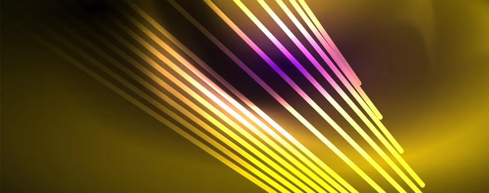 Color light with lines, outer space background, bright rays イラスト素材