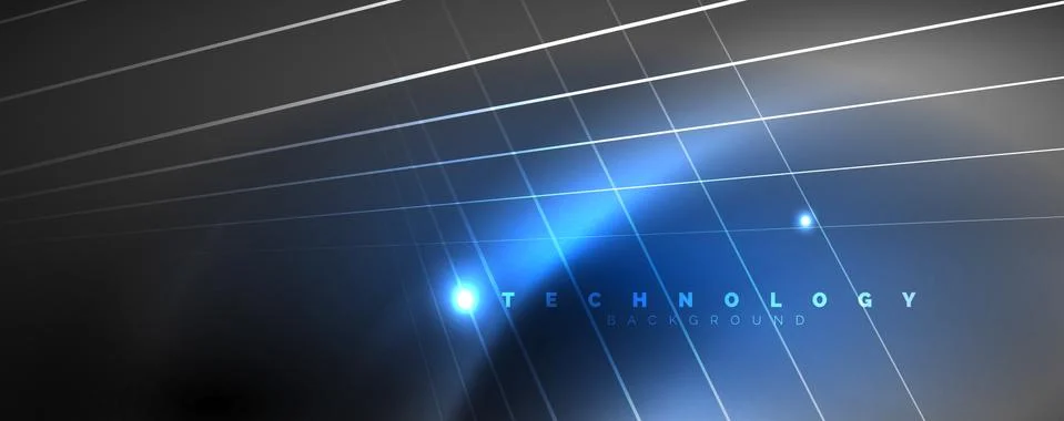 Color light with lines, outer space background, bright rays Stock Illustration