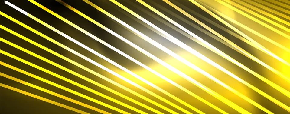 Color light with lines, outer space background, bright rays Stock Illustration