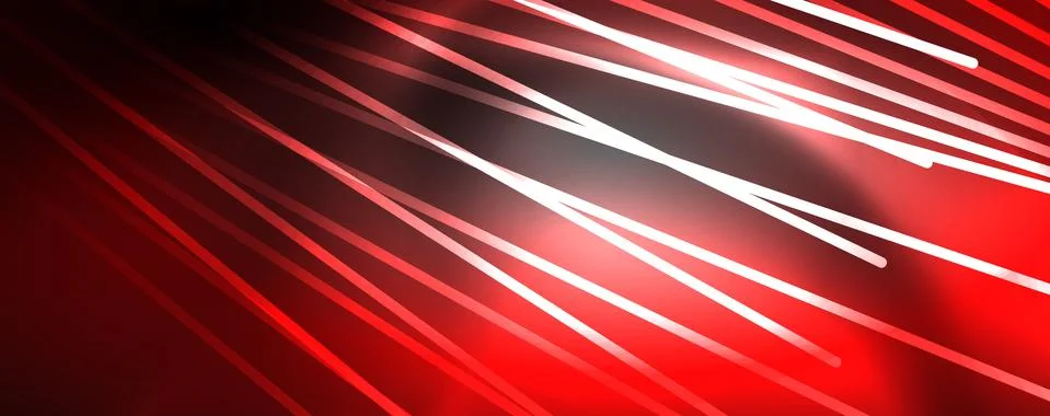 Color light with lines, outer space background, bright rays Illustrazione stock