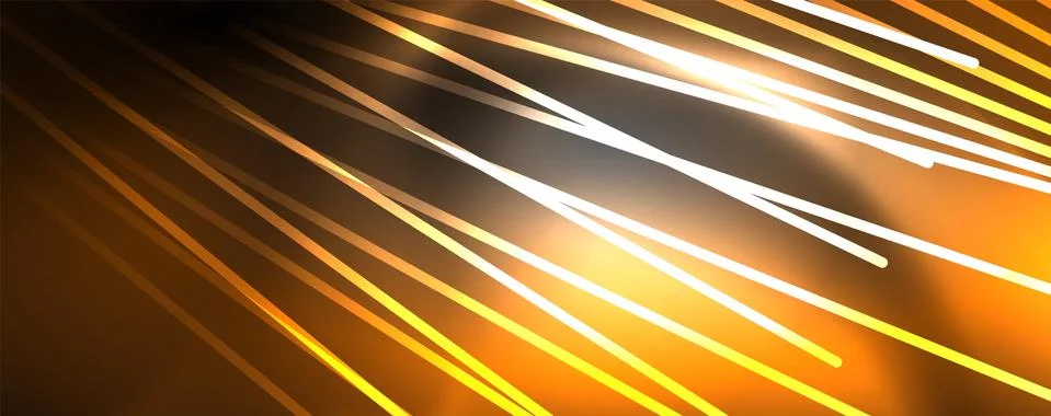 Color light with lines, outer space background, bright rays イラスト素材