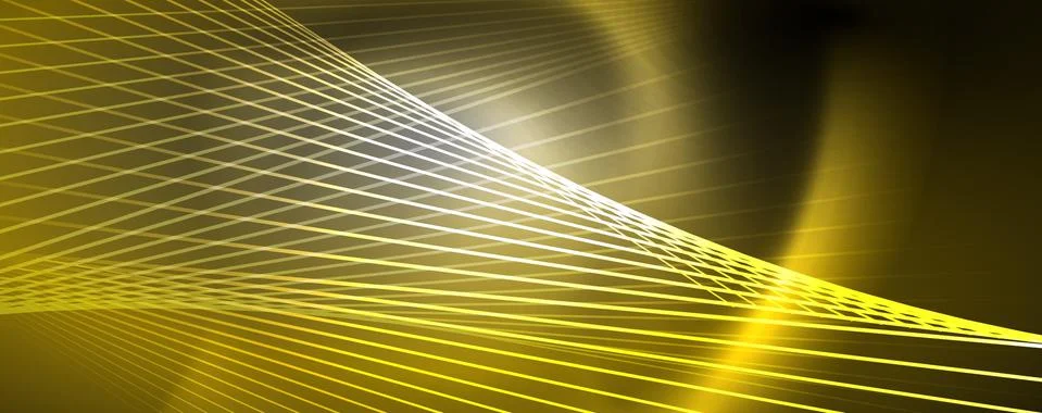 Color light with lines, outer space background, bright rays Illustrazione stock