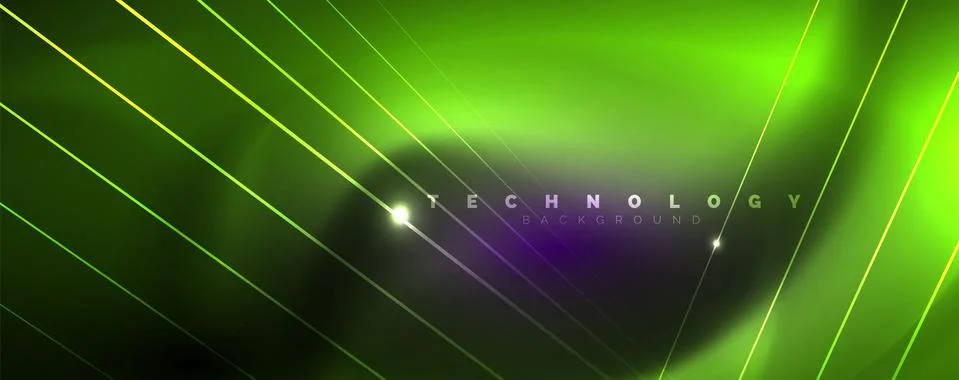 Color light with lines, outer space background, bright rays イラスト素材