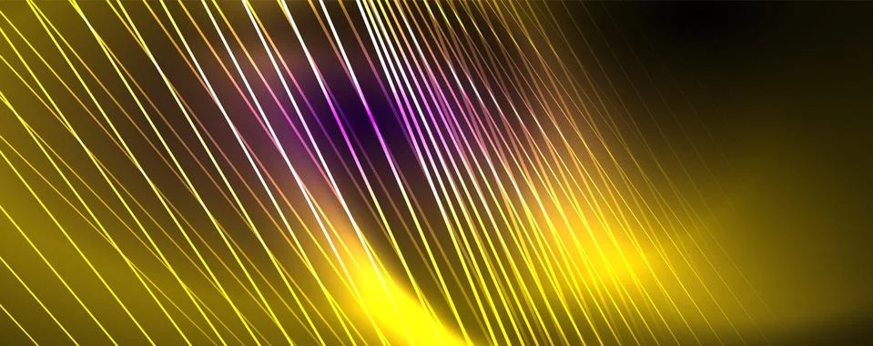 Color light with lines, outer space background, bright rays イラスト素材