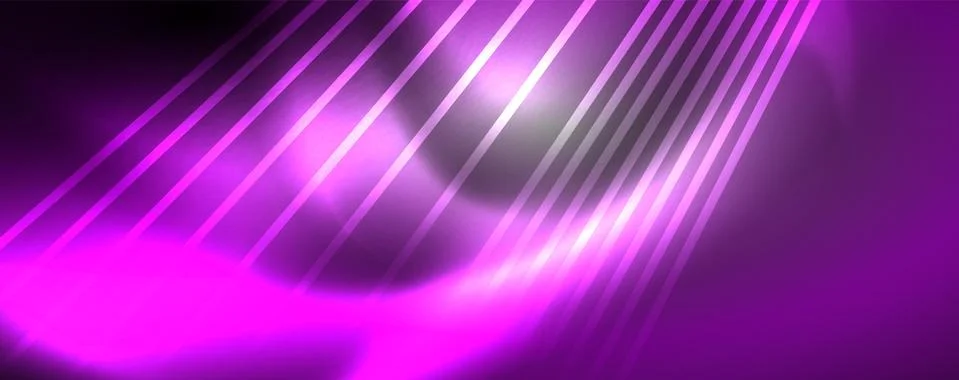 Color light with lines, outer space background, bright rays 스톡 일러스트