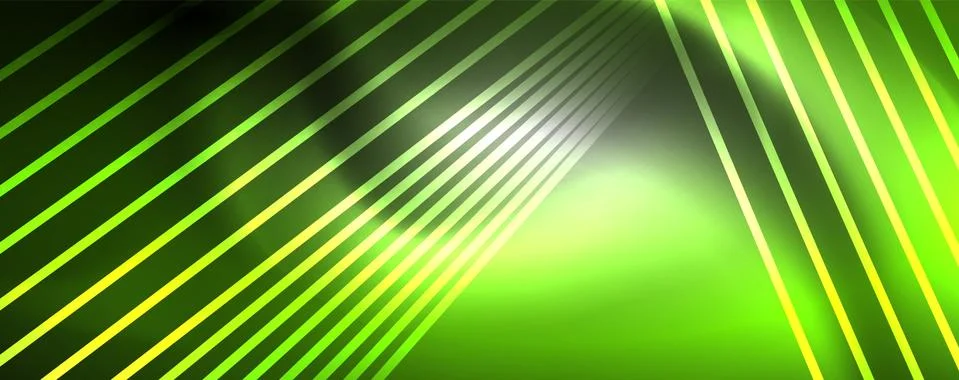 Color light with lines, outer space background, bright rays Stockillustratie