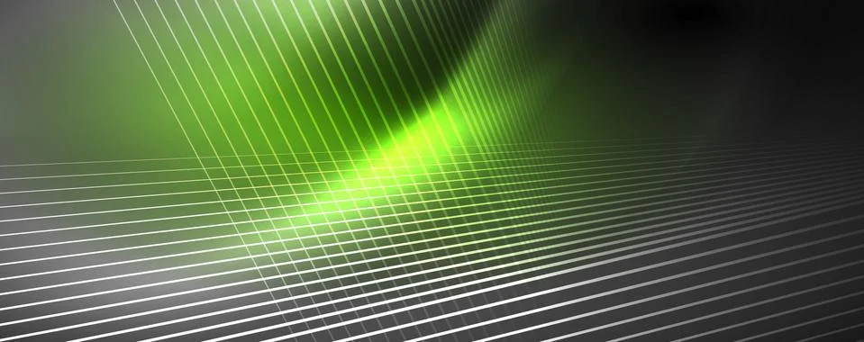 Color light with lines, outer space background, bright rays Illustrazione stock