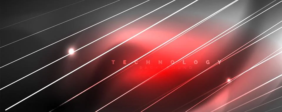 Color light with lines, outer space background, bright rays Illustrazione stock