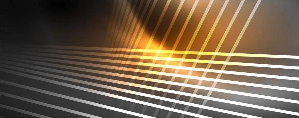 Color light with lines, outer space background, bright rays イラスト素材