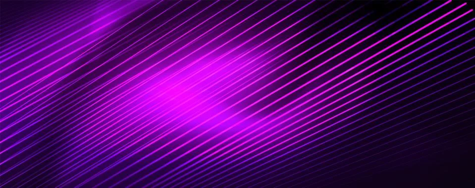 Color light with lines, outer space background, bright rays Stock Illustration