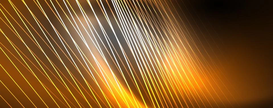 Color light with lines, outer space background, bright rays イラスト素材