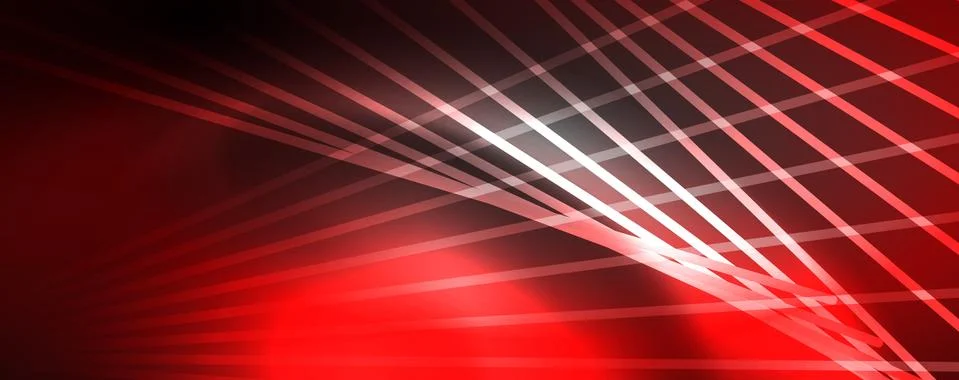 Color light with lines, outer space background, bright rays Illustrazione stock