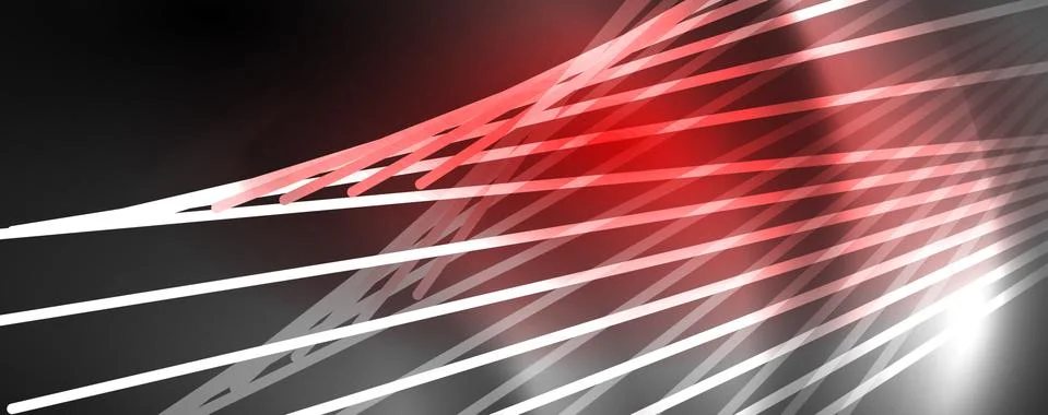 Color light with lines, outer space background, bright rays Illustrazione stock