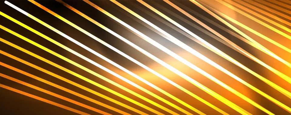 Color light with lines, outer space background, bright rays Illustrazione stock