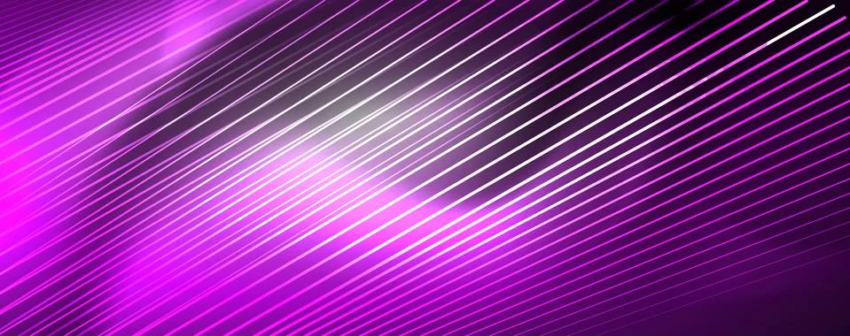 Color light with lines, outer space background, bright rays Illustrazione stock