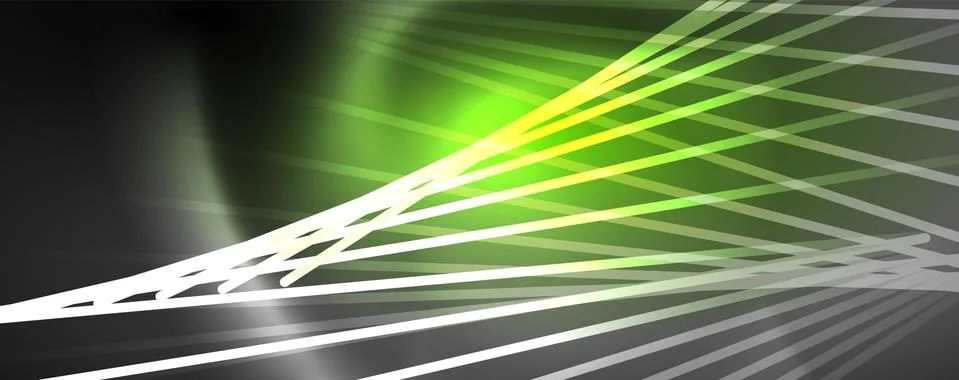 Color light with lines, outer space background, bright rays Stock Illustration