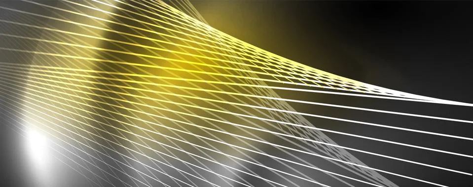 Color light with lines, outer space background, bright rays Stock Illustration