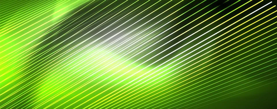 Color light with lines, outer space background, bright rays Stock Illustration