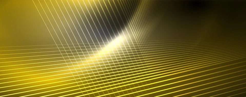 Color light with lines, outer space background, bright rays Stock Illustration
