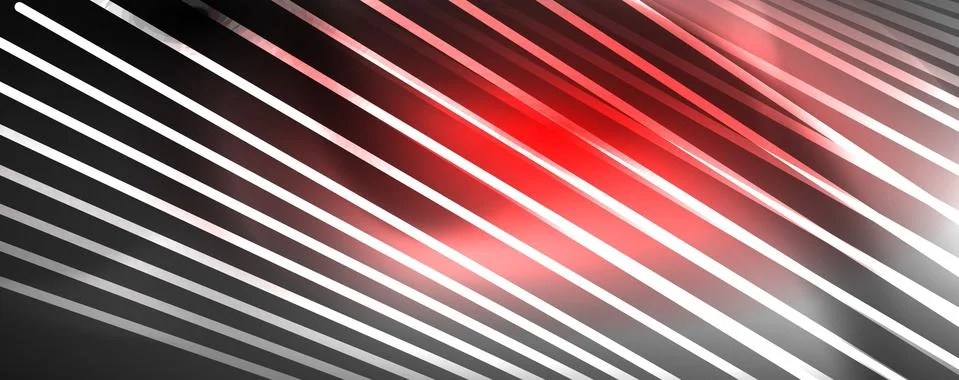 Color light with lines, outer space background, bright rays Stock Illustration